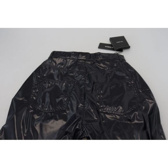 Dolce & Gabbana Black Nylon High Waist Skinny Women's Pants